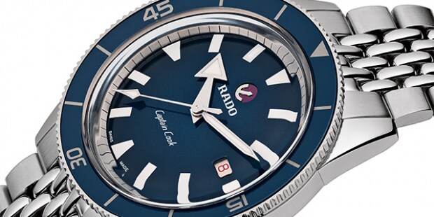 rado black strap watch